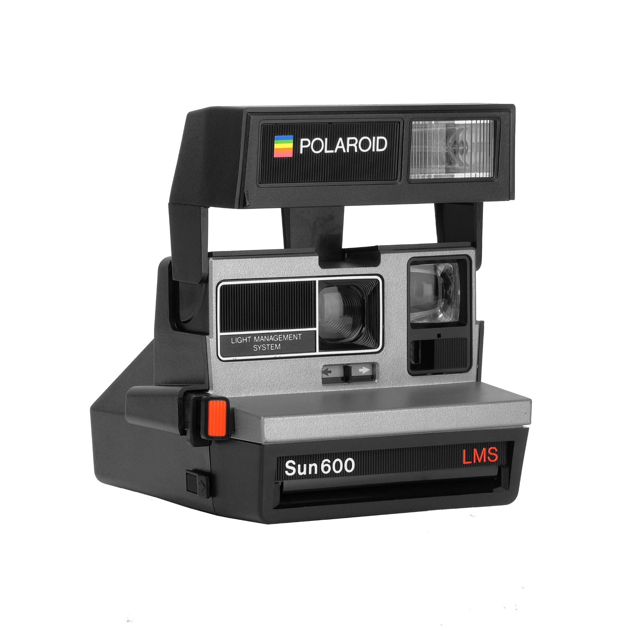 polaroid 600 one step flash instant film camera (silver)[refurbished]