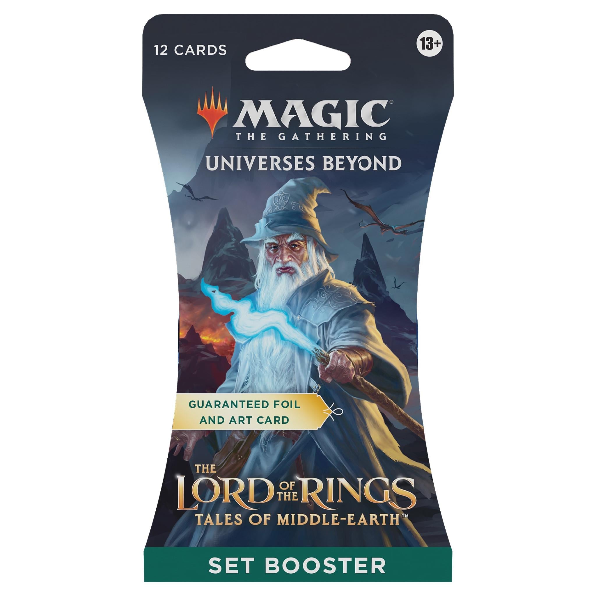 magic the gathering trading card game - the lord of the rings: tales of middle-earth - set booster sleeve (jb exclusive packaging)