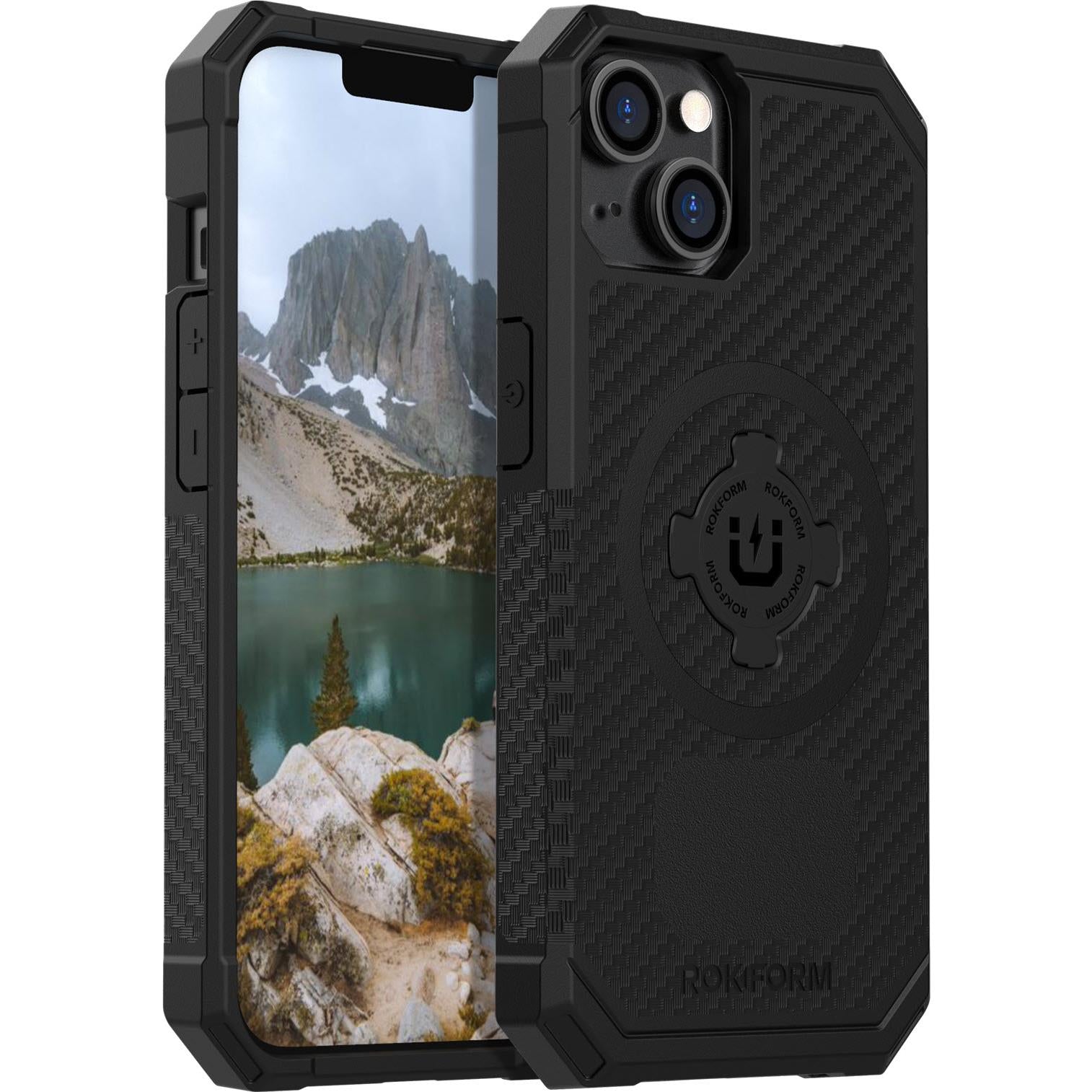 rokform rugged case for iphone 14 (black)