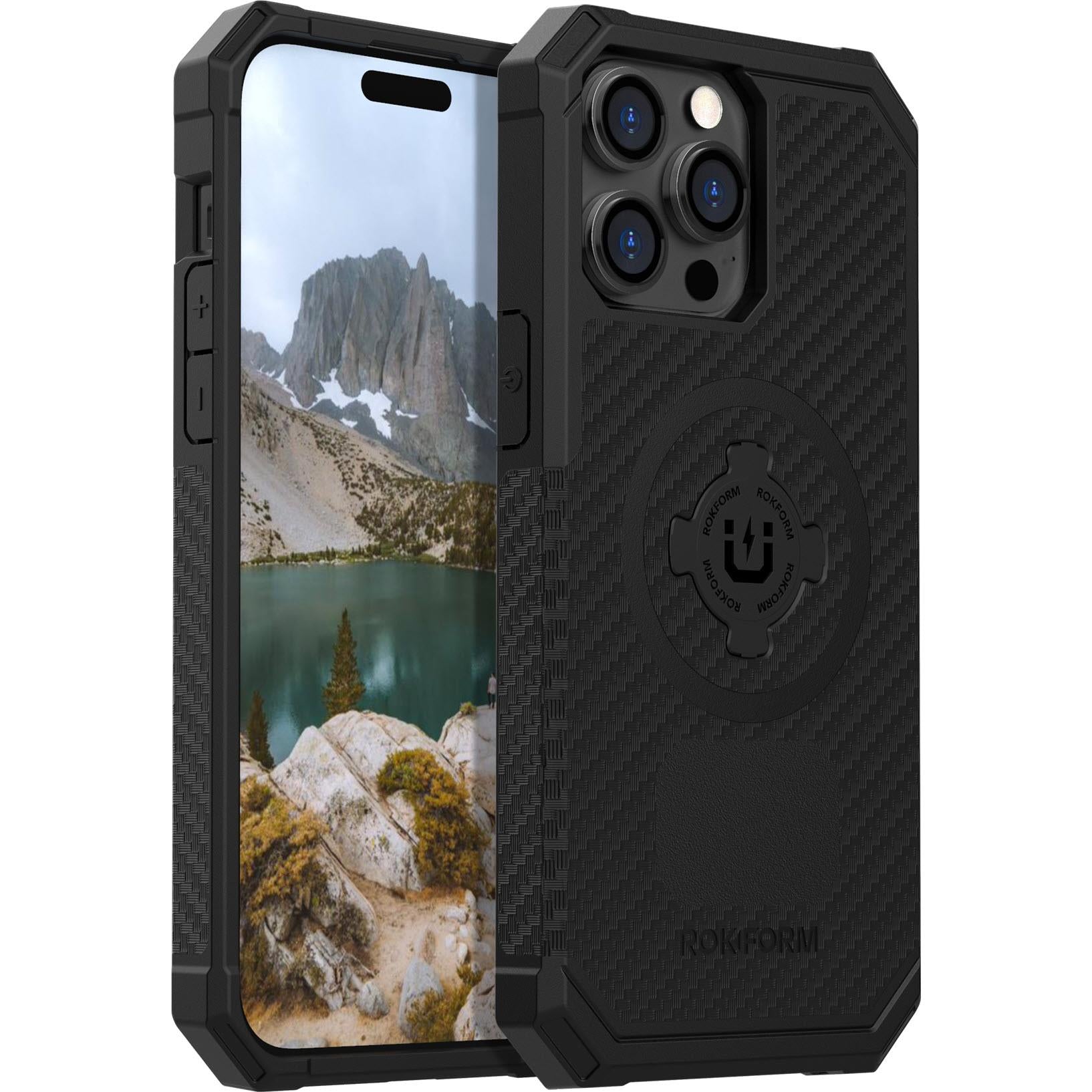 rokform rugged case for iphone 14 pro max (black)