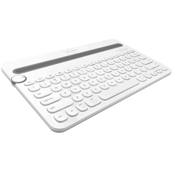 logitech k480 multi-device wireless keyboard (white)