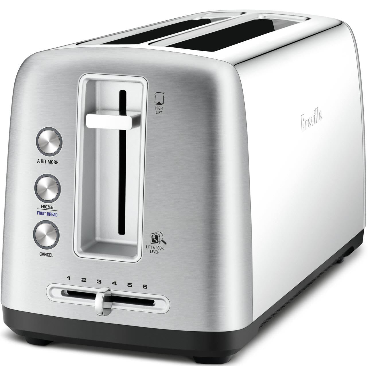 breville the toast control long 2 slice toaster