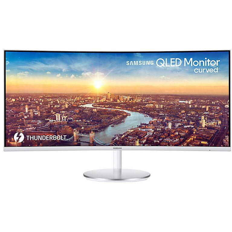 samsung lc34j791wtexxy 34" 100hz curved thunderbolt 3 monitor