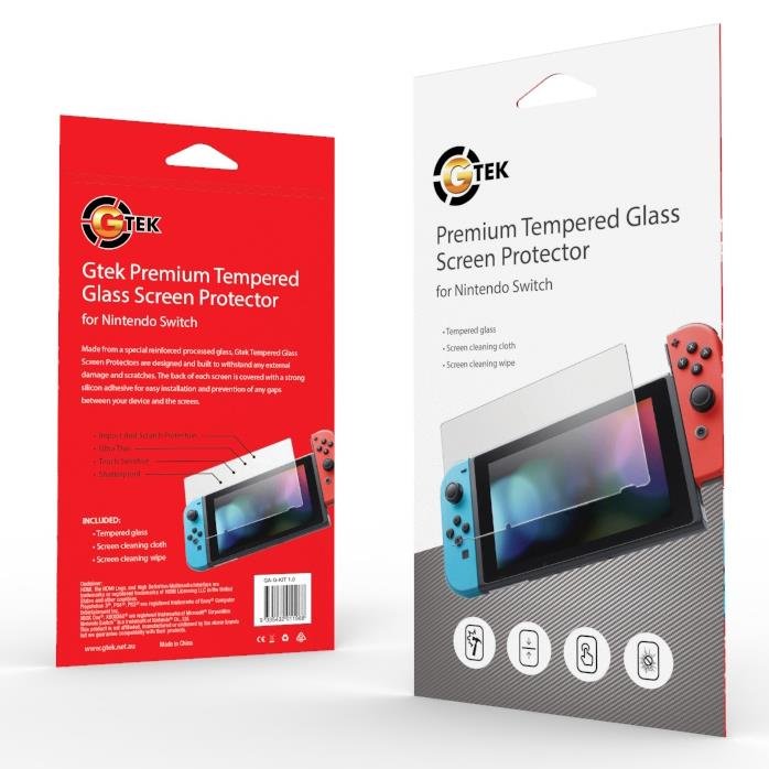 premium tempered glass screen protector for nintendo switch