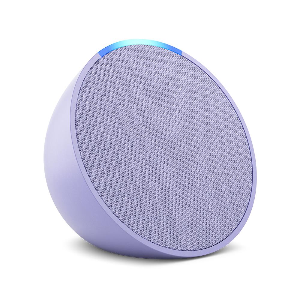 amazon echo pop compact smart speaker (lavender bloom)