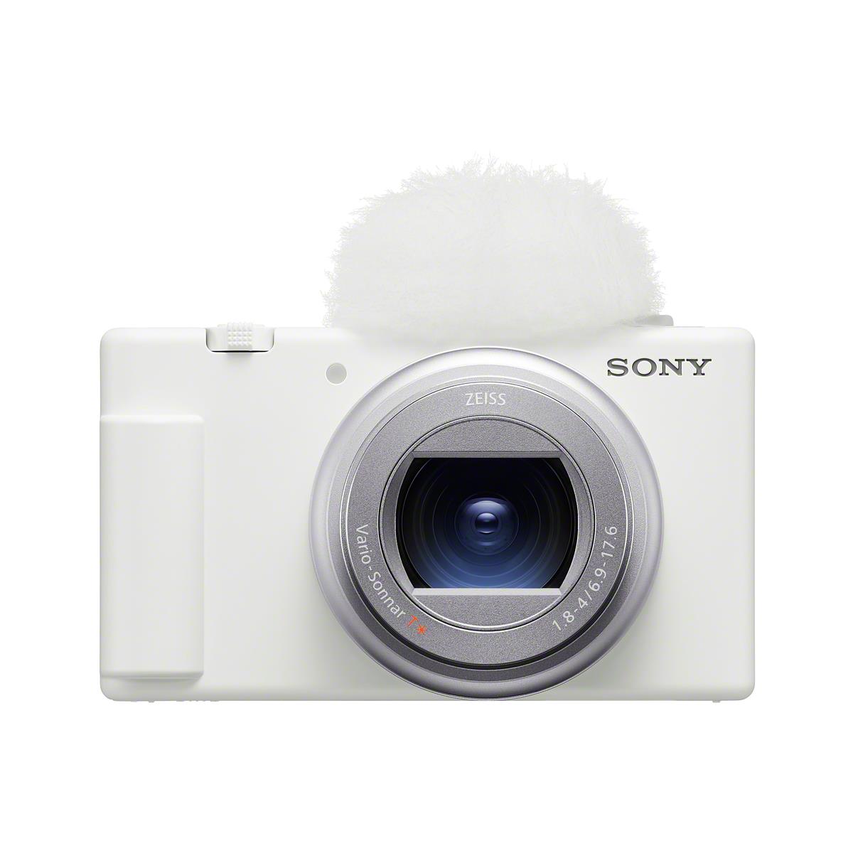 sony zv-1 ii 18-50mm vlogging camera (white)