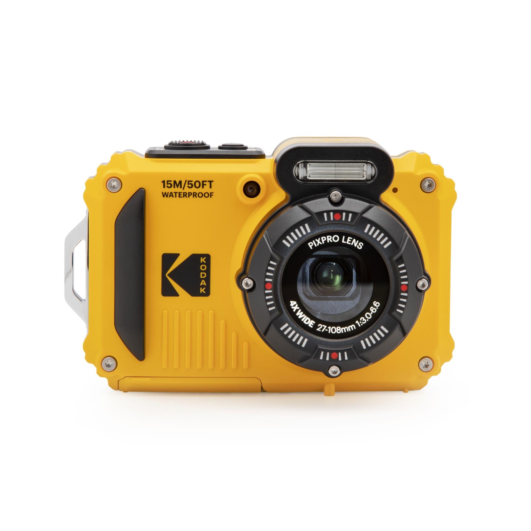 kodak pixpro wpz2 waterproof digital compact camera (yellow)