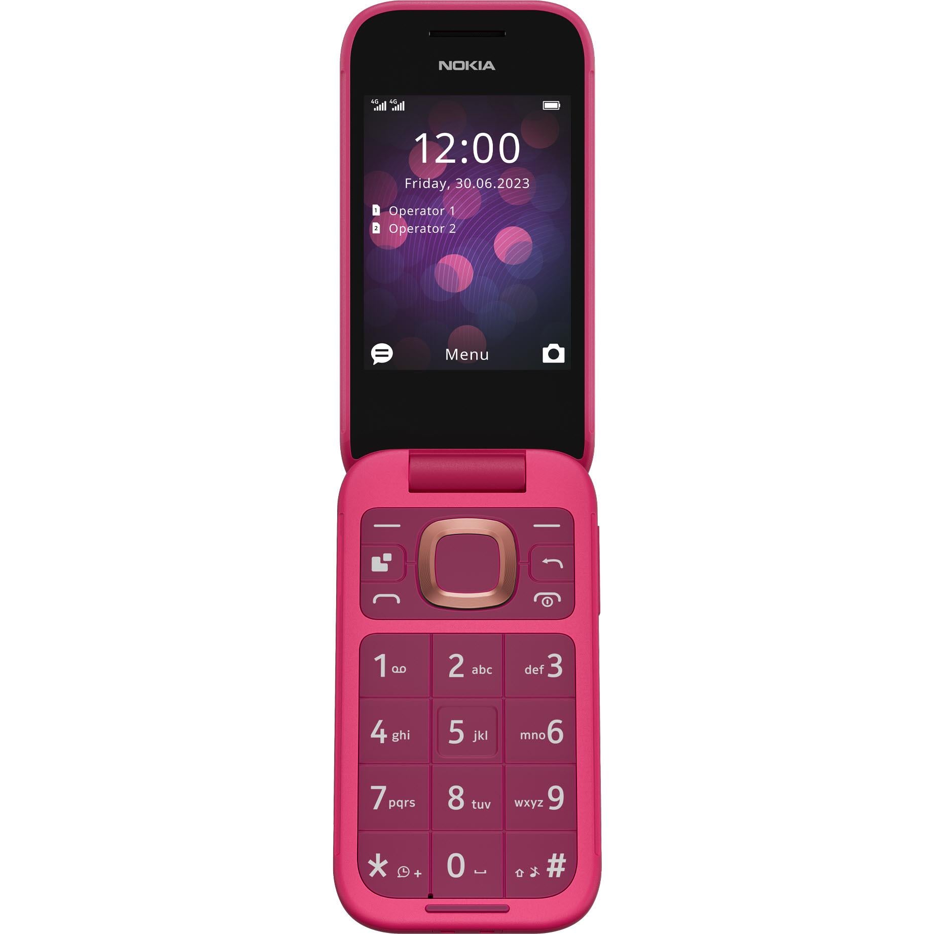 nokia 2660 flip 4g 128mb (pop pink)