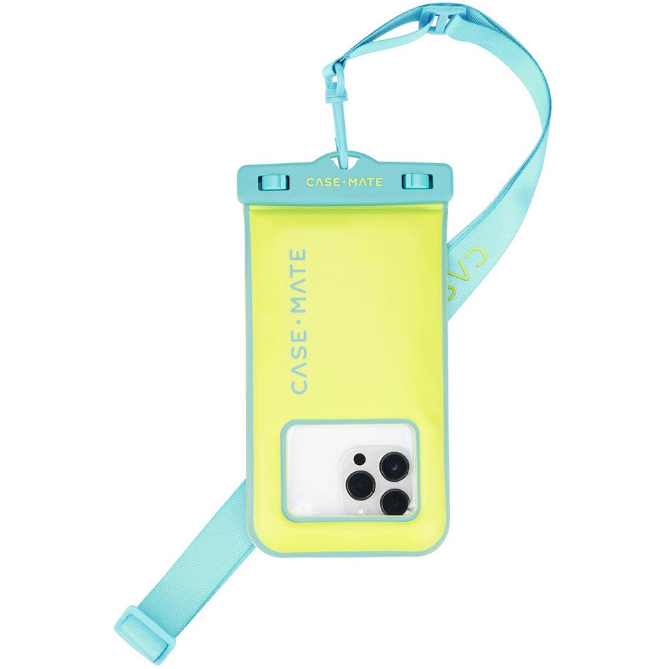 case-mate waterproof floating pouch (lime/blue)