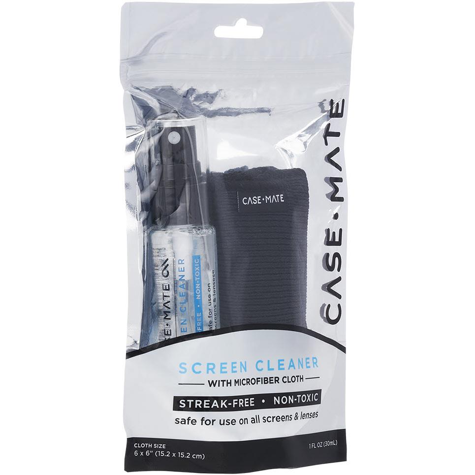 case-mate phone screen cleaner kit with microfibre cloth