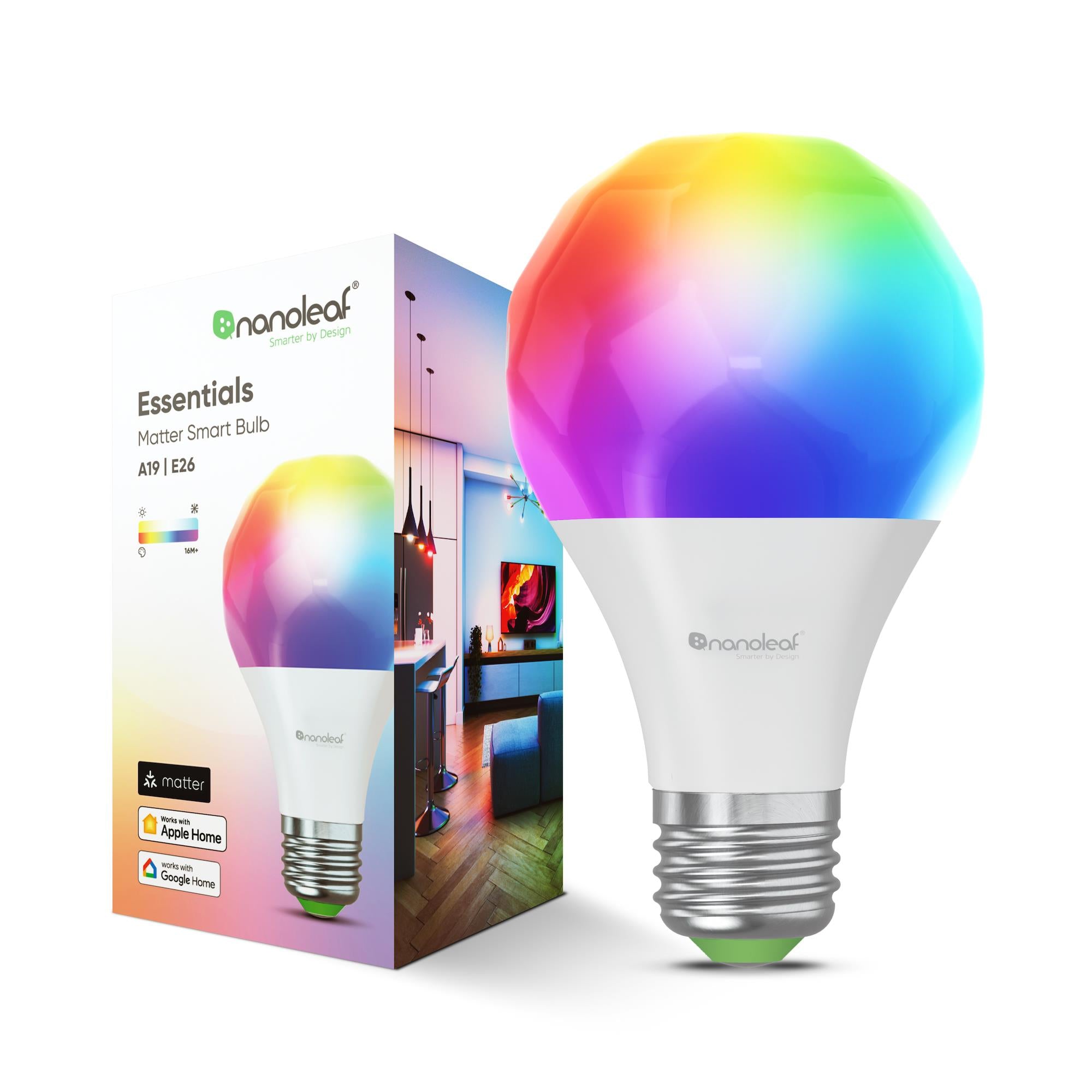 nanoleaf essentials e27 smart bulb [matter compatible]