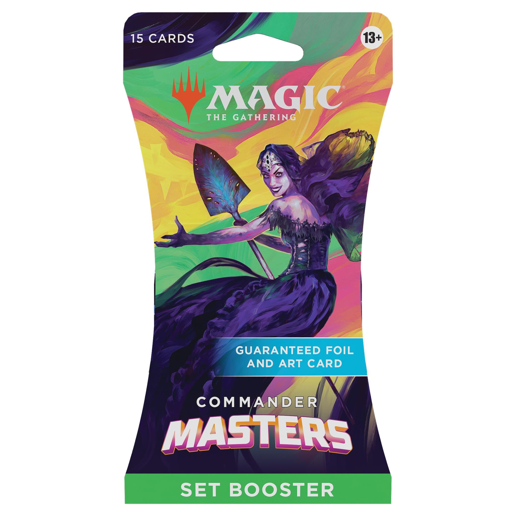 magic the gathering: commander masters - set booster sleeve (jb exclusive packaging)