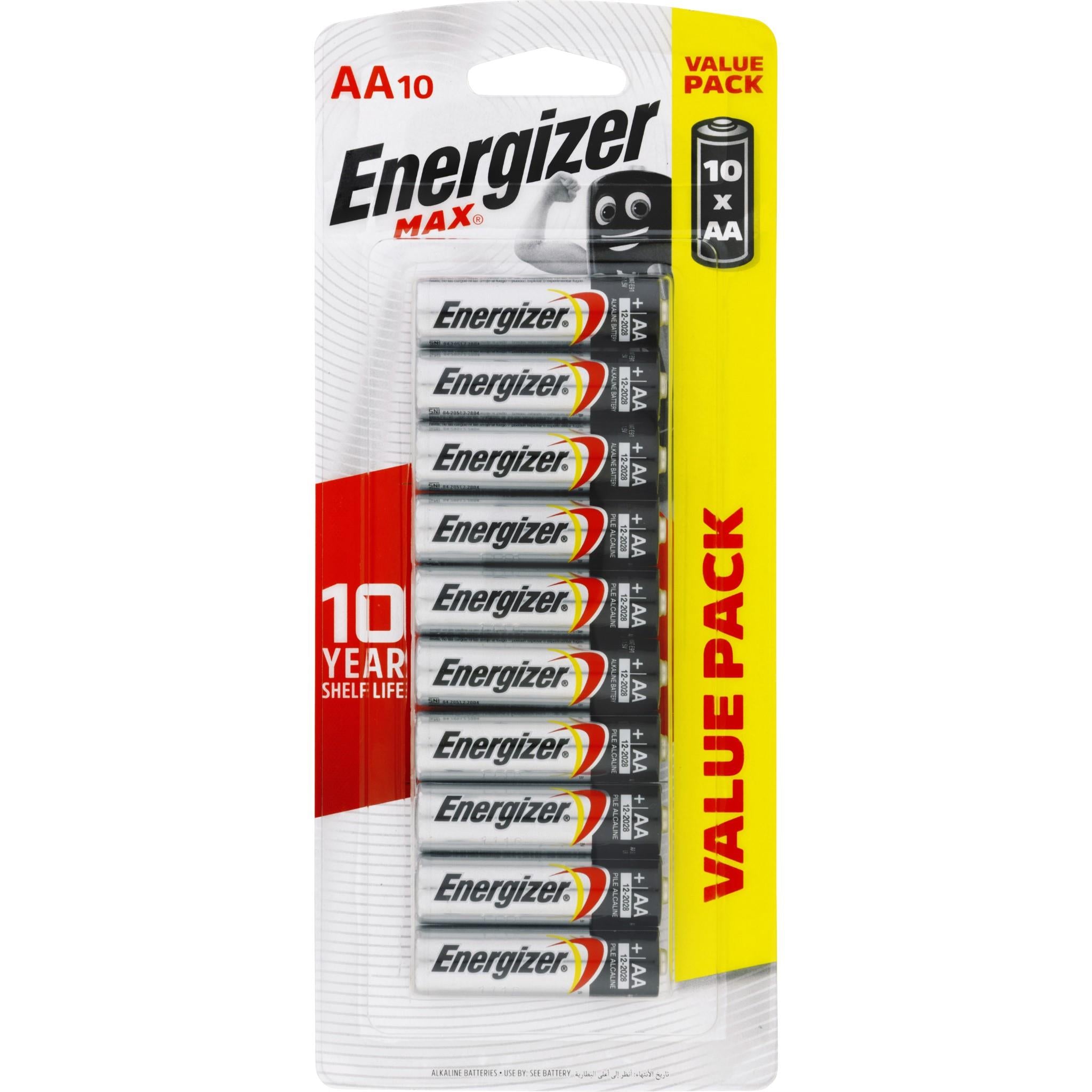 energizer max aa battery (10-pack)