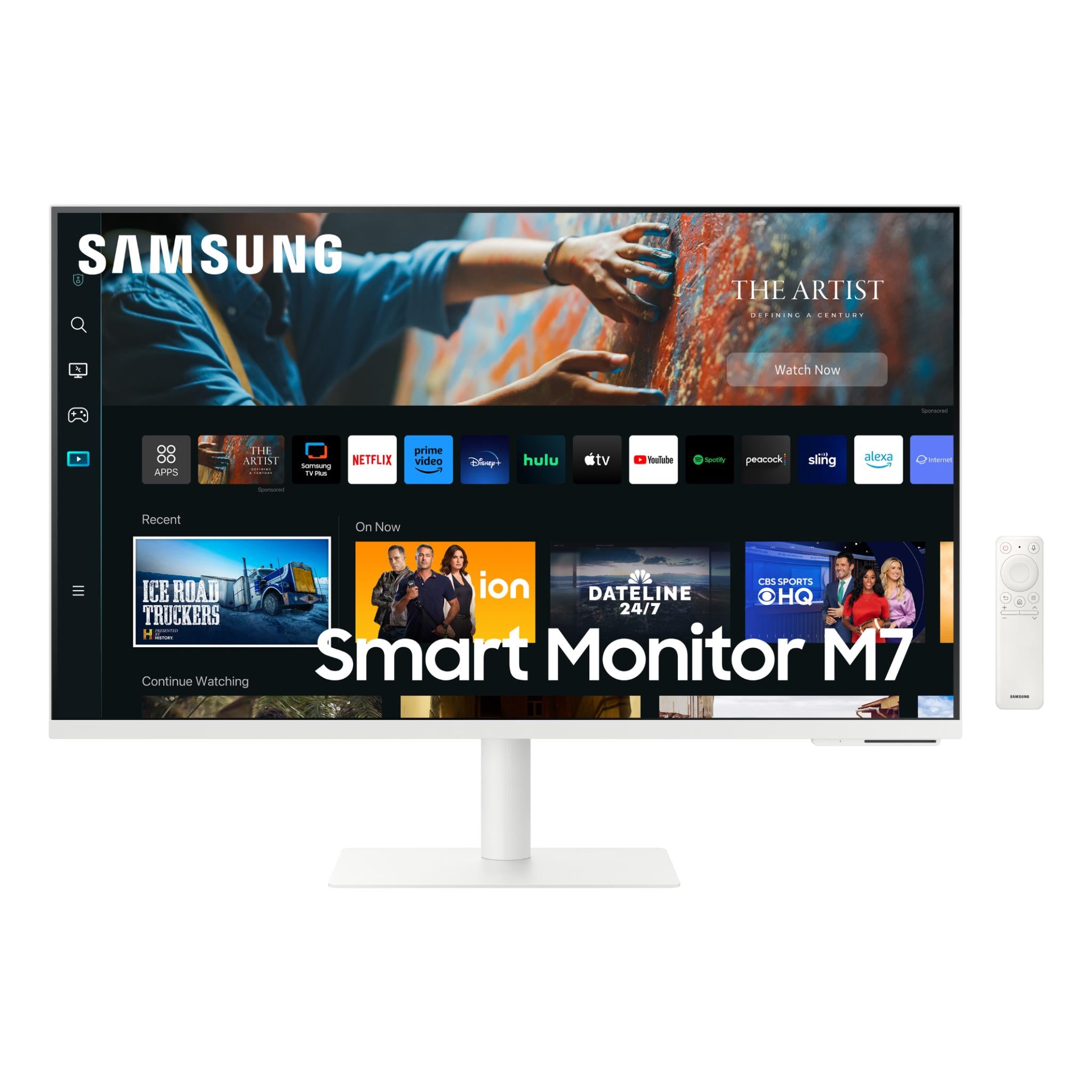 samsung m7 32" 4k uhd smart monitor (white)