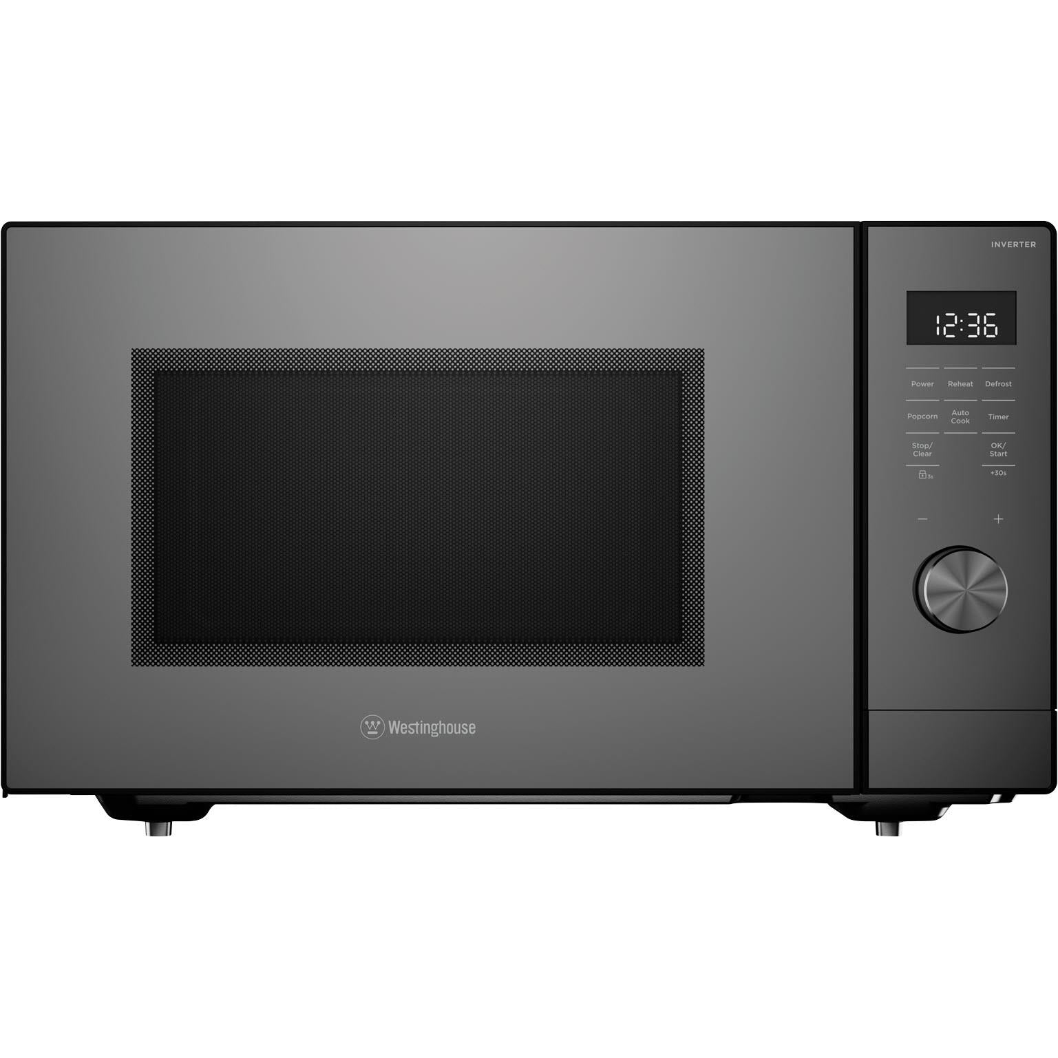 westinghouse wmf4505ga 45l freestanding microwave oven (dark grey)