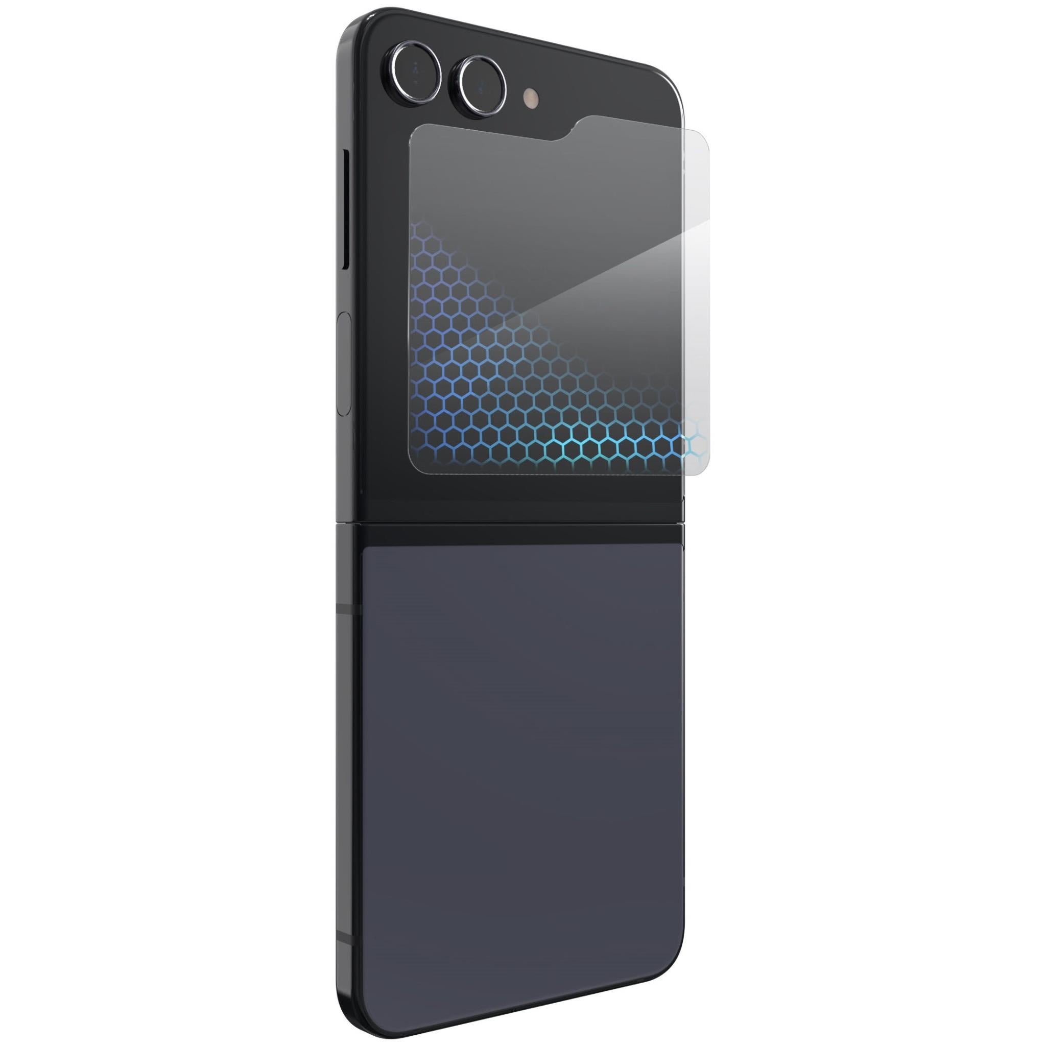 zagg invisibleshield glass xtr2 screen protector for galaxy z flip5