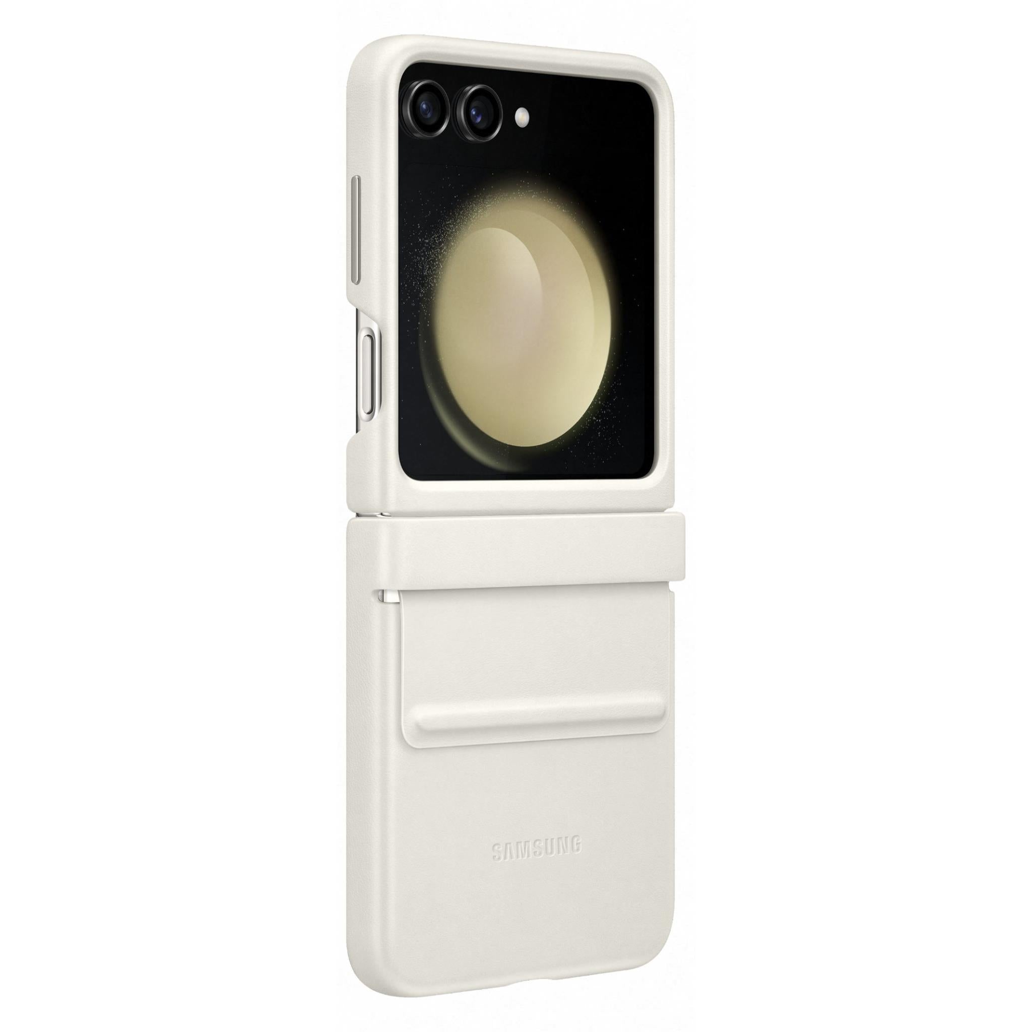 samsung flap eco-leather case for galaxy flip5 (cream)