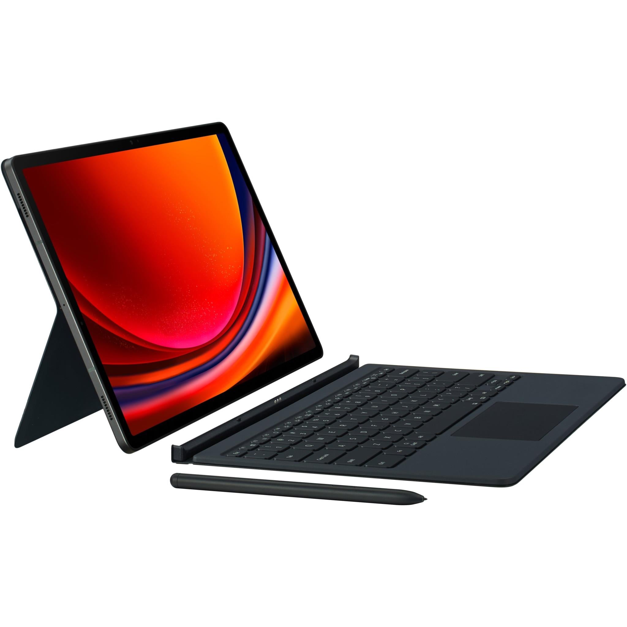 samsung book cover keyboard for galaxy tab s9+/s9 fe+ (black)