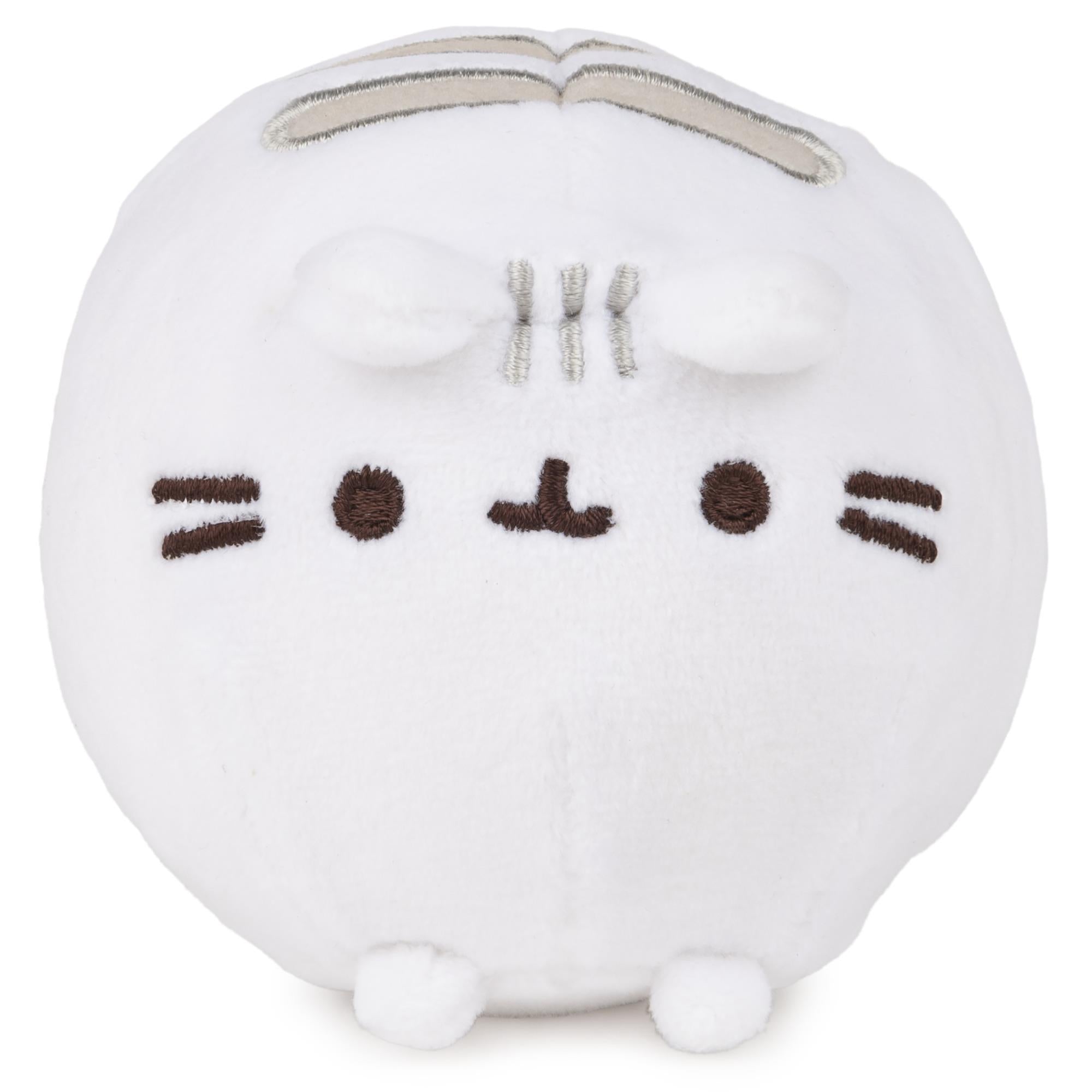 pusheen round plush squishy - white