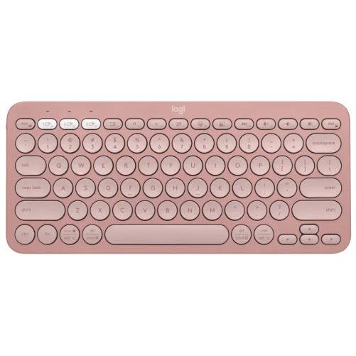 logitech k380s pebble keys 2 wireless keyboard (rose)