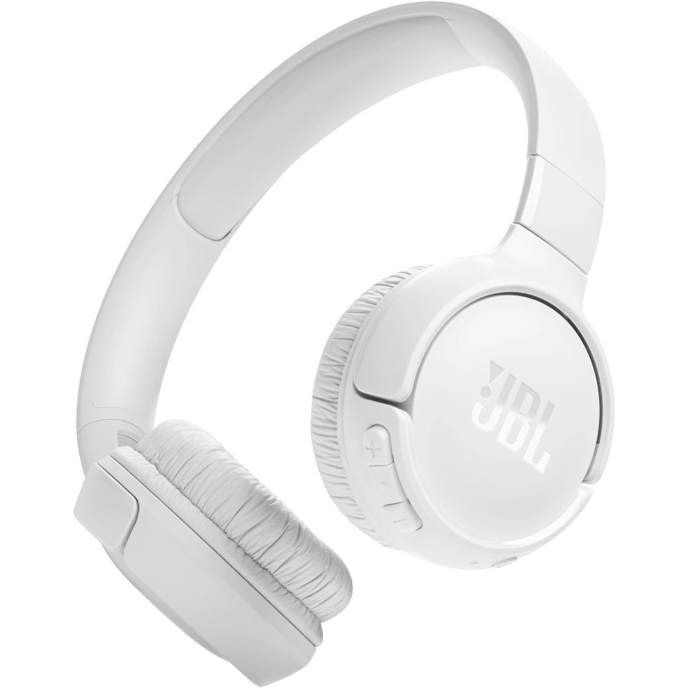 jbl tune 520bt wireless on-ear headphones (white)