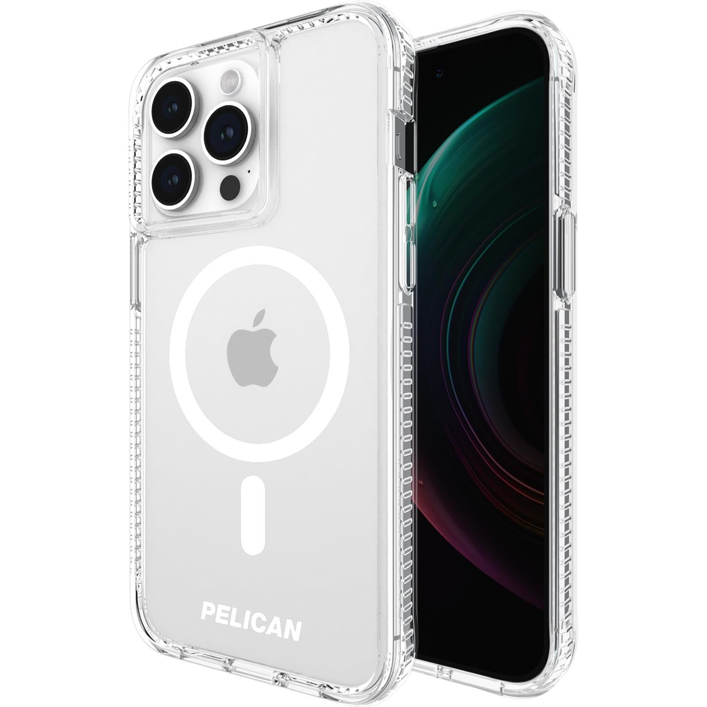 pelican protector magsafe case for iphone 15 pro max (clear)