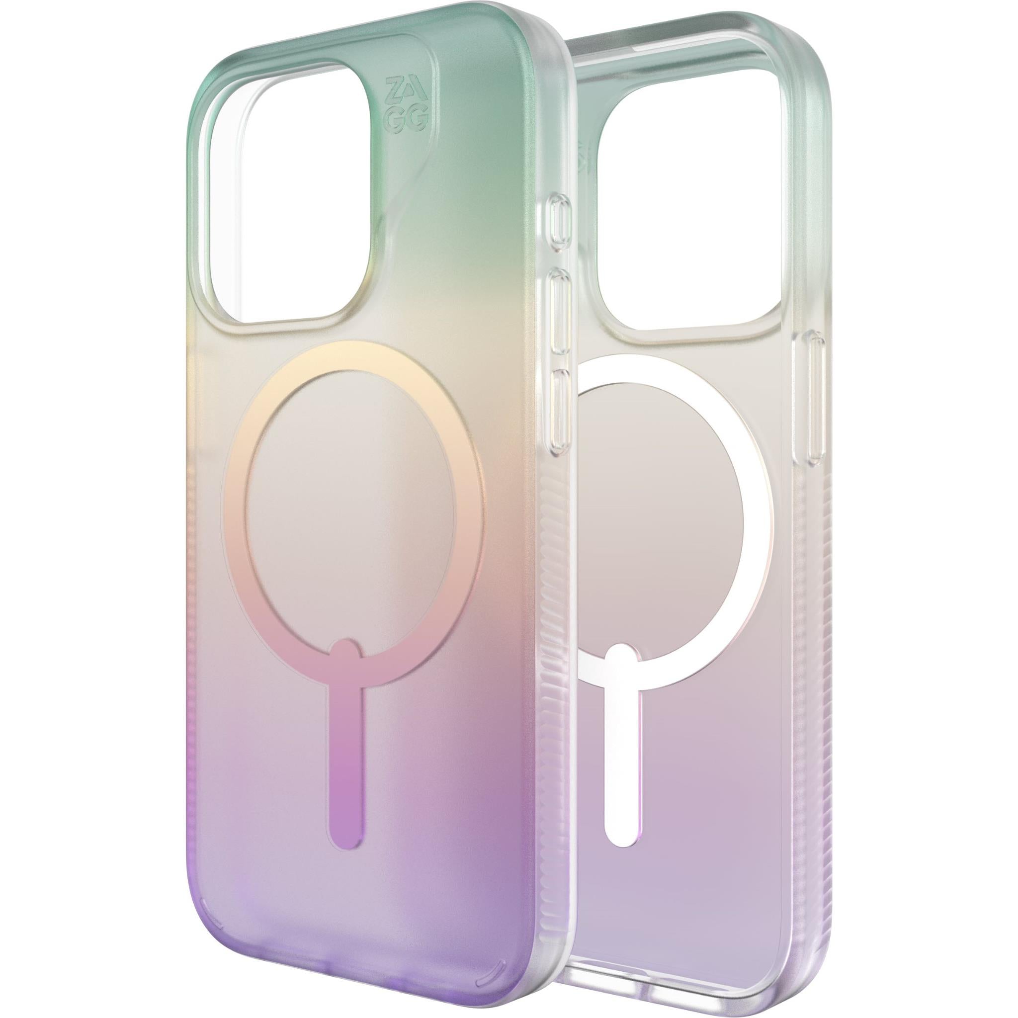 zagg milan snap case for iphone 15 pro (iridescent)