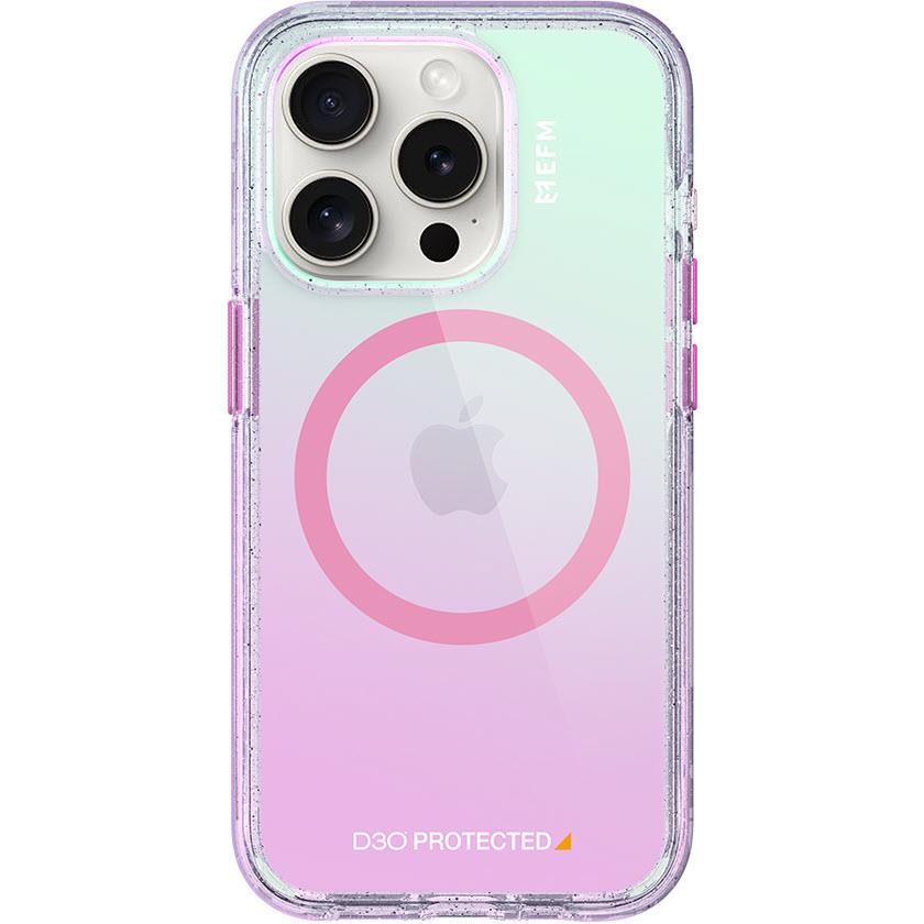efm aspen case armour with d3o bio for iphone 15 pro max (glitter pearl)