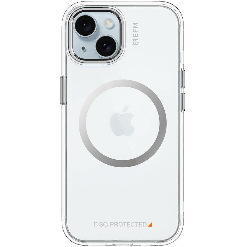 efm volta case armour with d3o bio for iphone 15 (crystal clear)