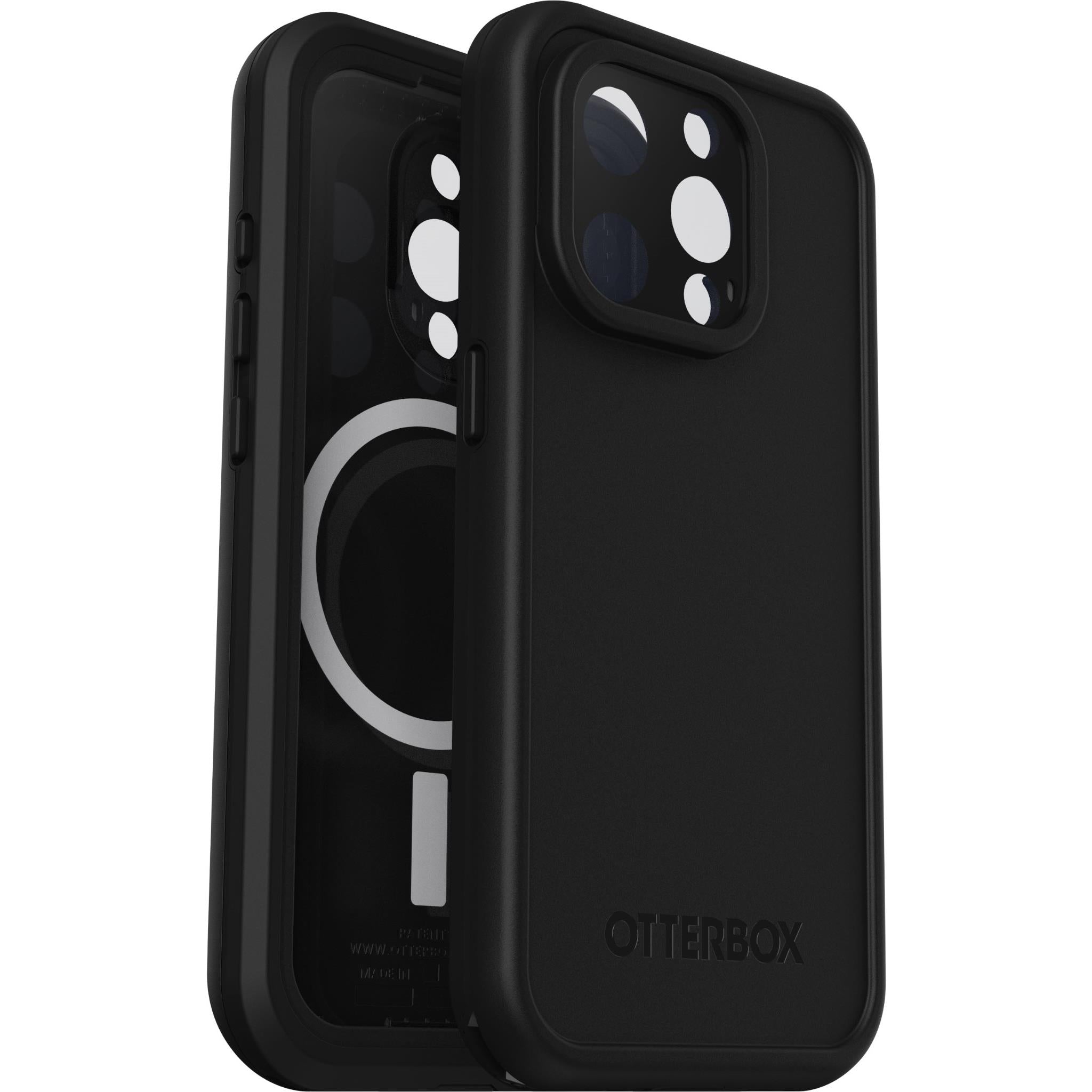 otterbox fre magsafe case for iphone 15 pro (black)