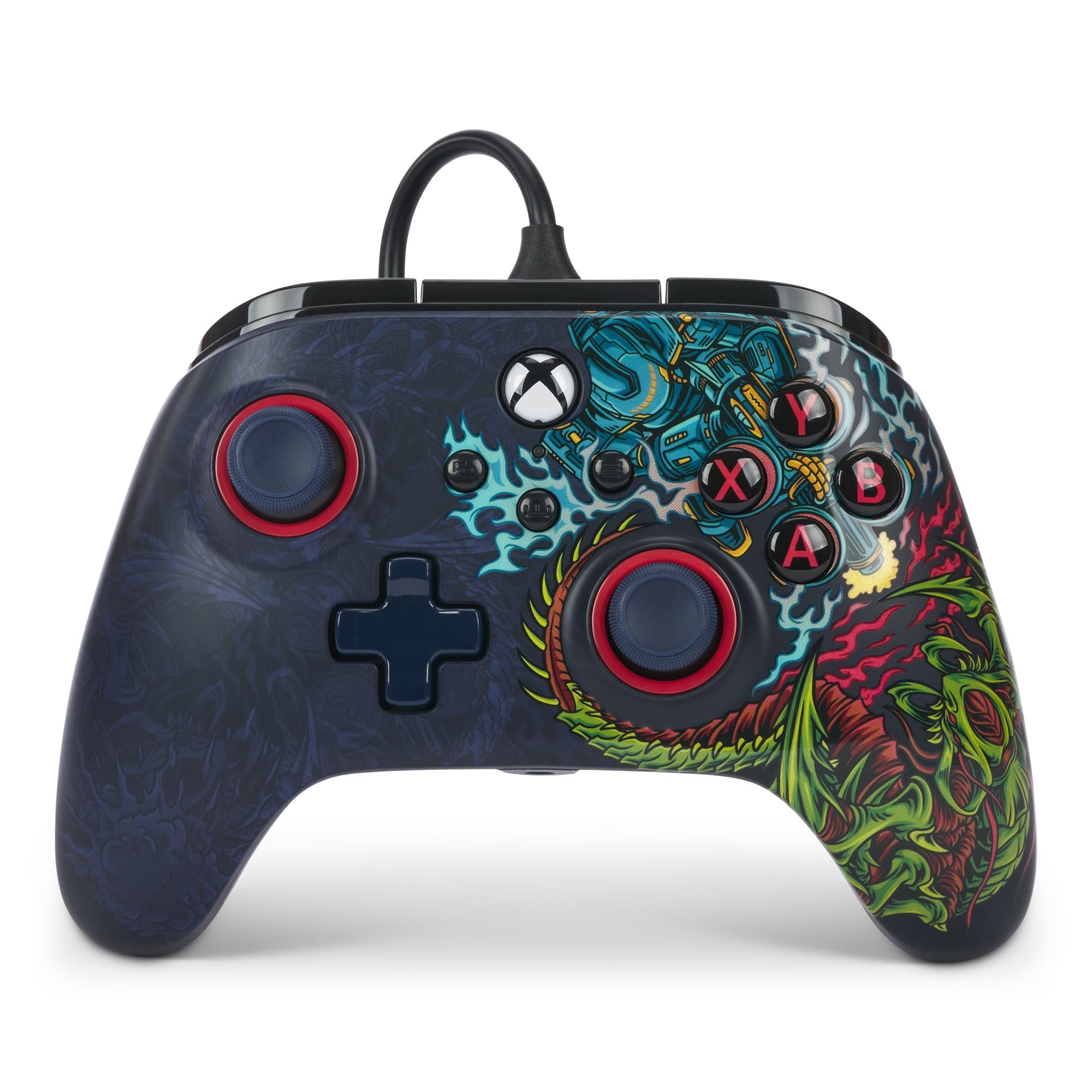 powera advantage wired controller for xbox series x|s (cosmic clash)