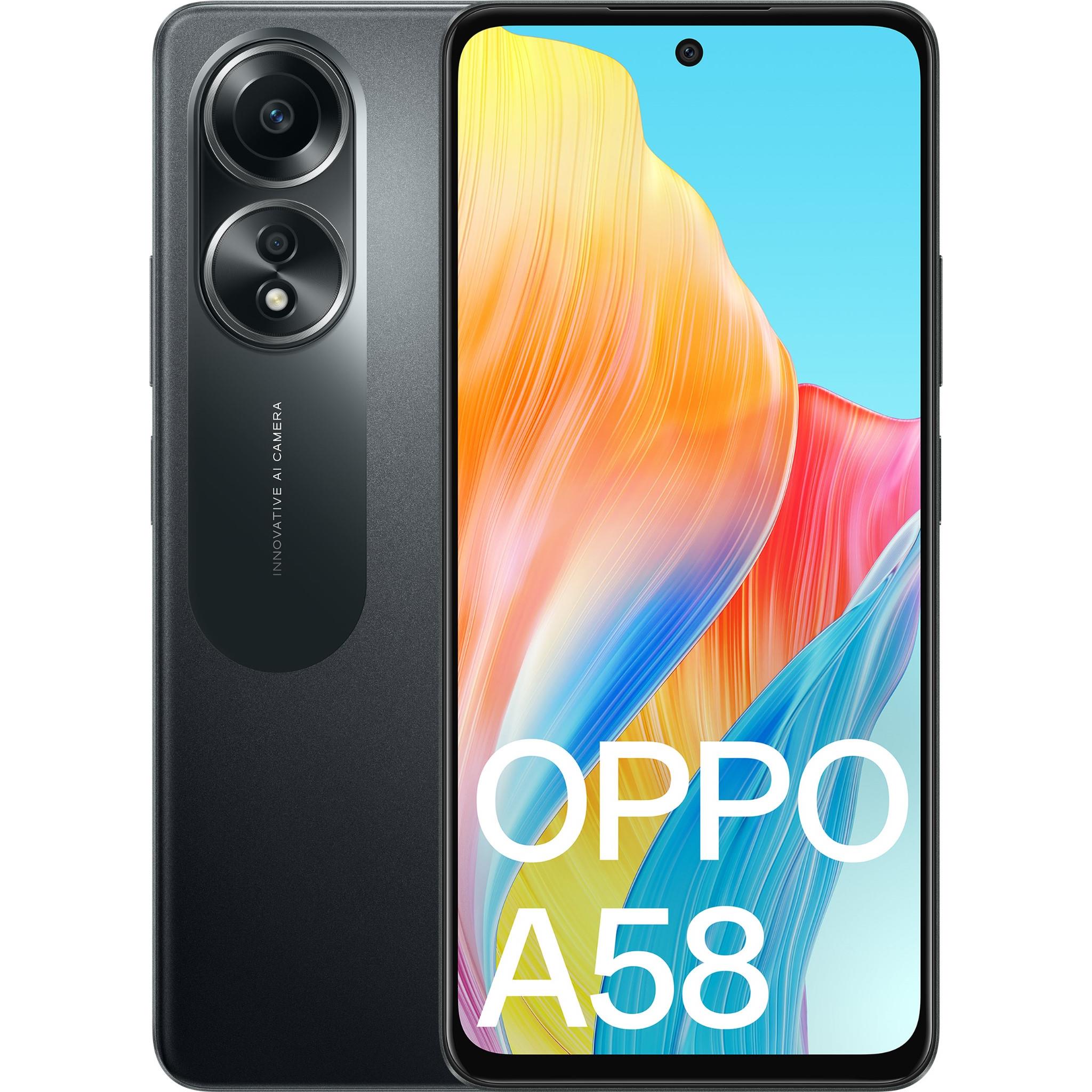 oppo a58 4g 128gb (glowing black)