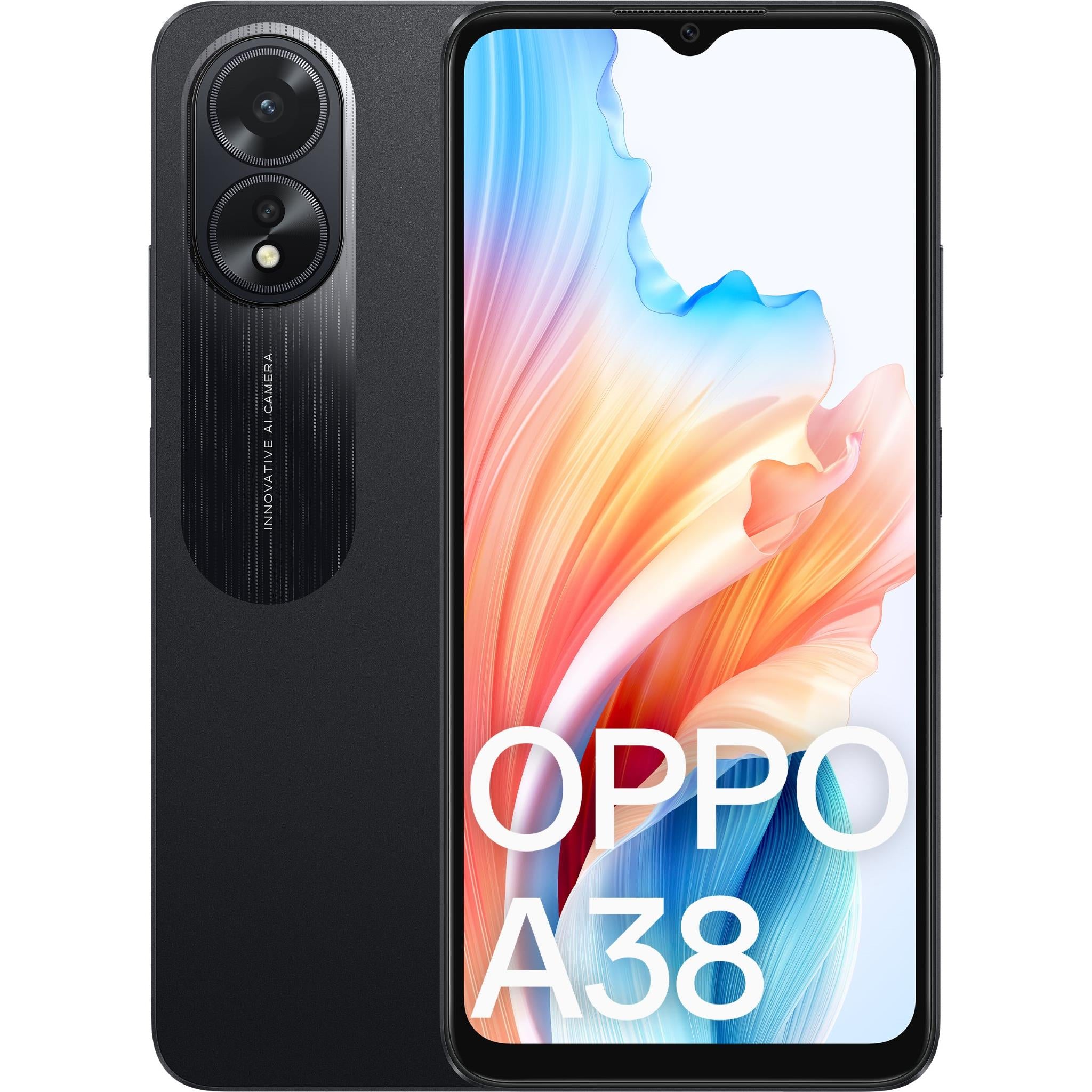 oppo a38 4g 128gb (glowing black)