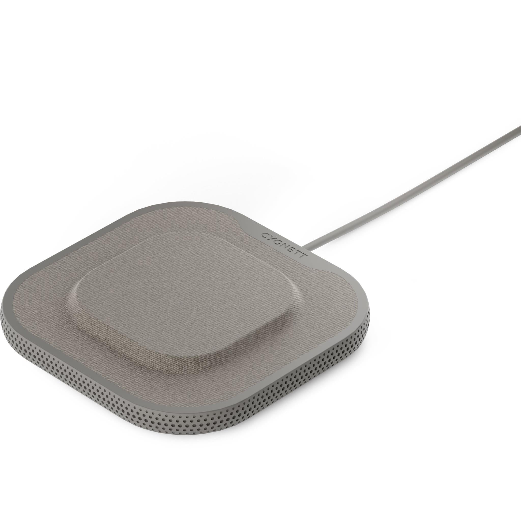 cygnett powerbase iii 15w wireless charger (grey)
