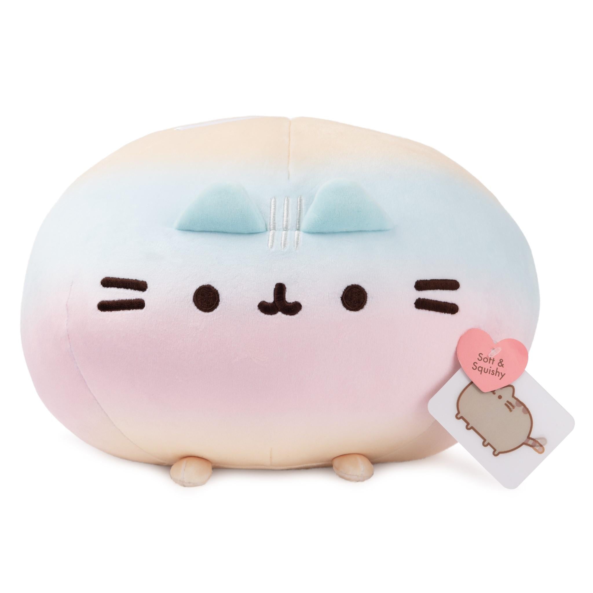 pusheen: squisheen round - rainbow 27cm plush