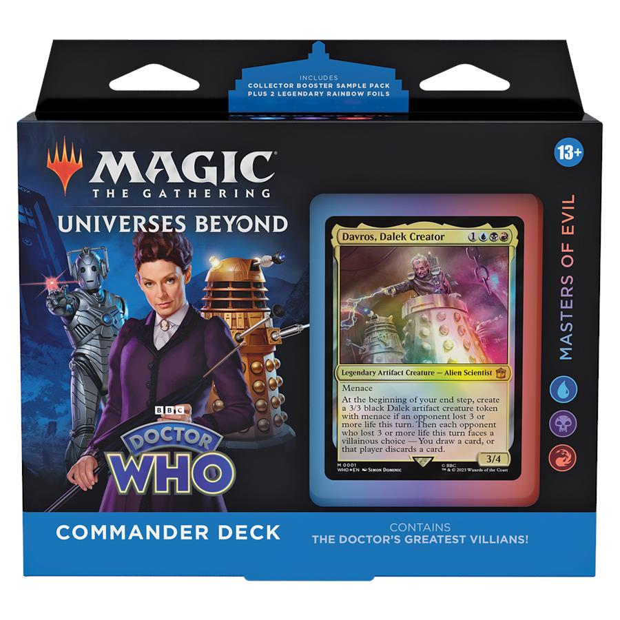 magic the gathering trading card game - doctor who - commander decks