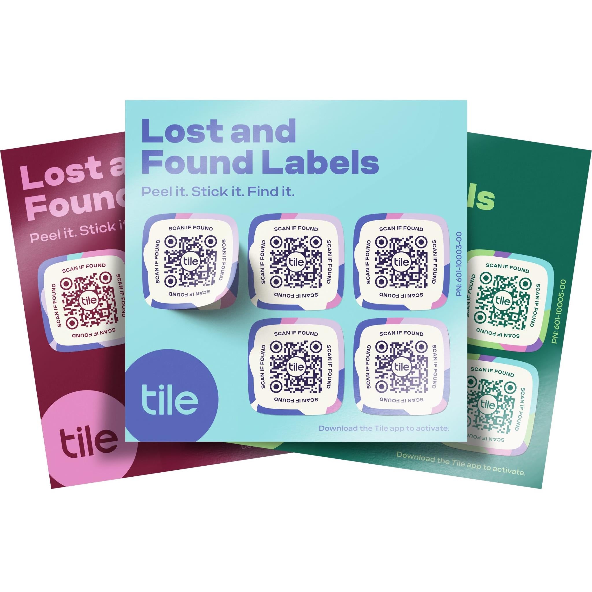 tile lost & found labels 3 pack