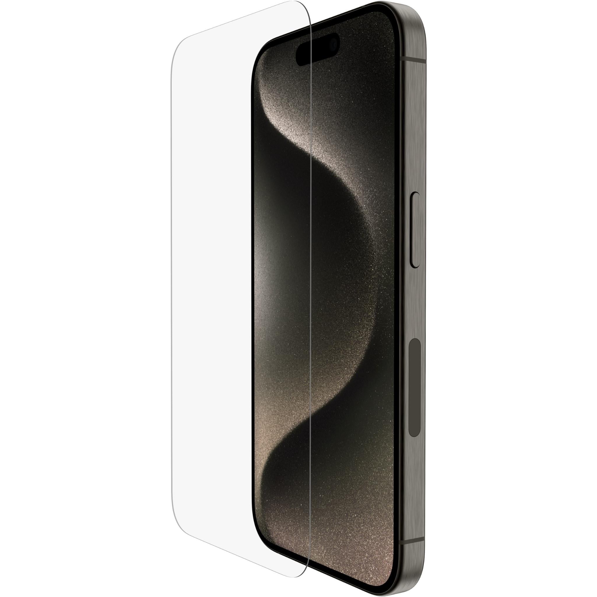 belkin screenforce temperedglass screen protector for iphone 15 pro