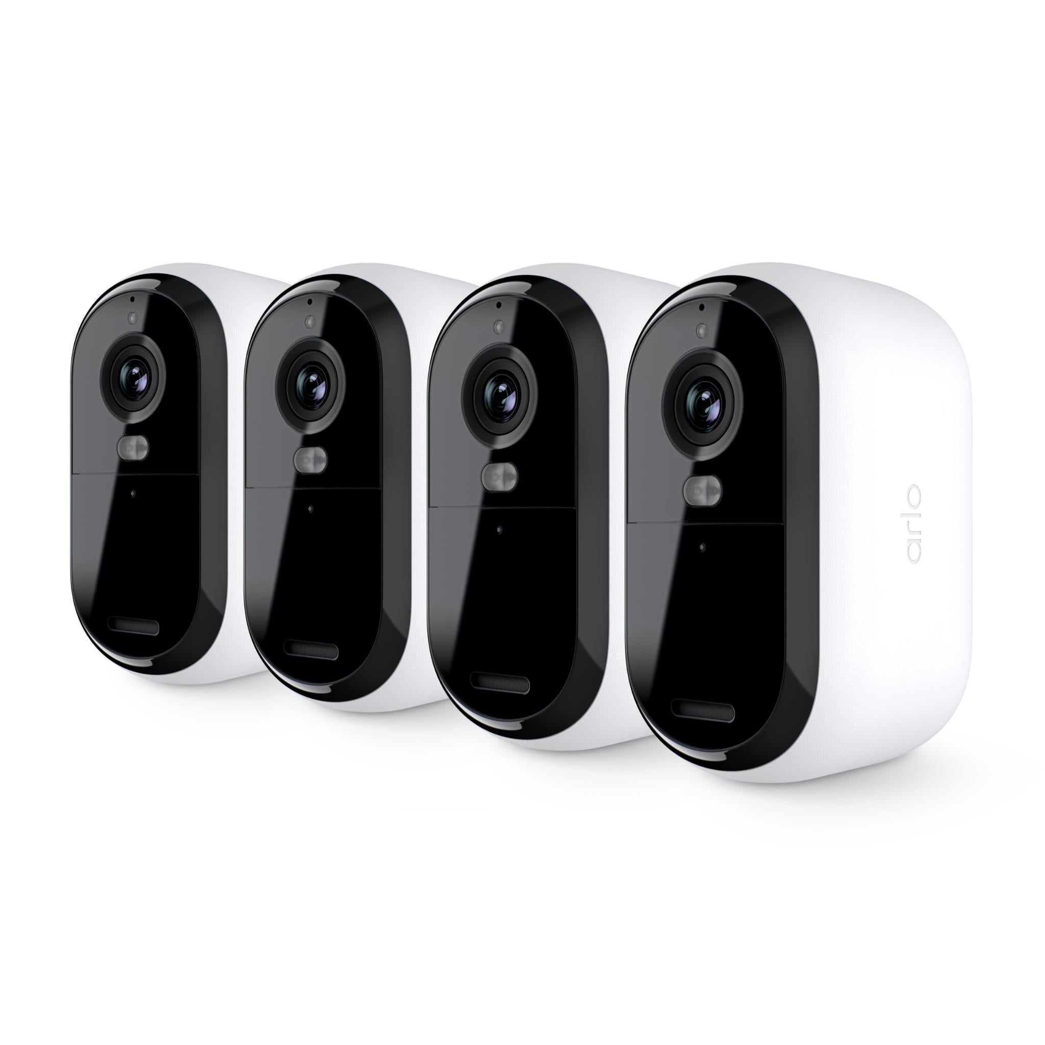 arlo essentials outdoor 2k camera (2nd generation)[4-pack]