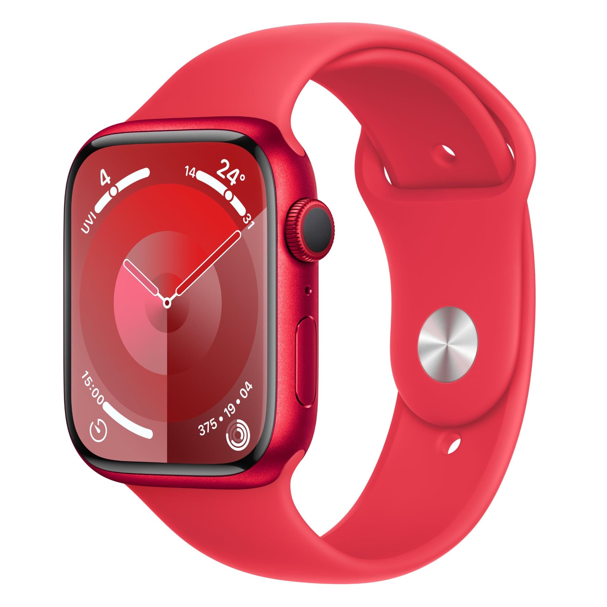 apple watch series 9 45mm (product)red aluminium case gps (s/m)