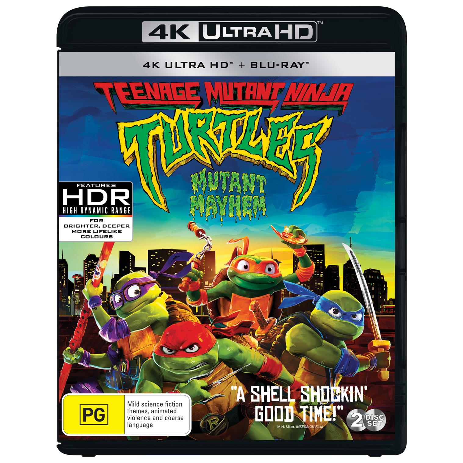 Teenage Mutant Ninja Turtles: Mutant Mayhem (2023) R1 Custom DVD Label 