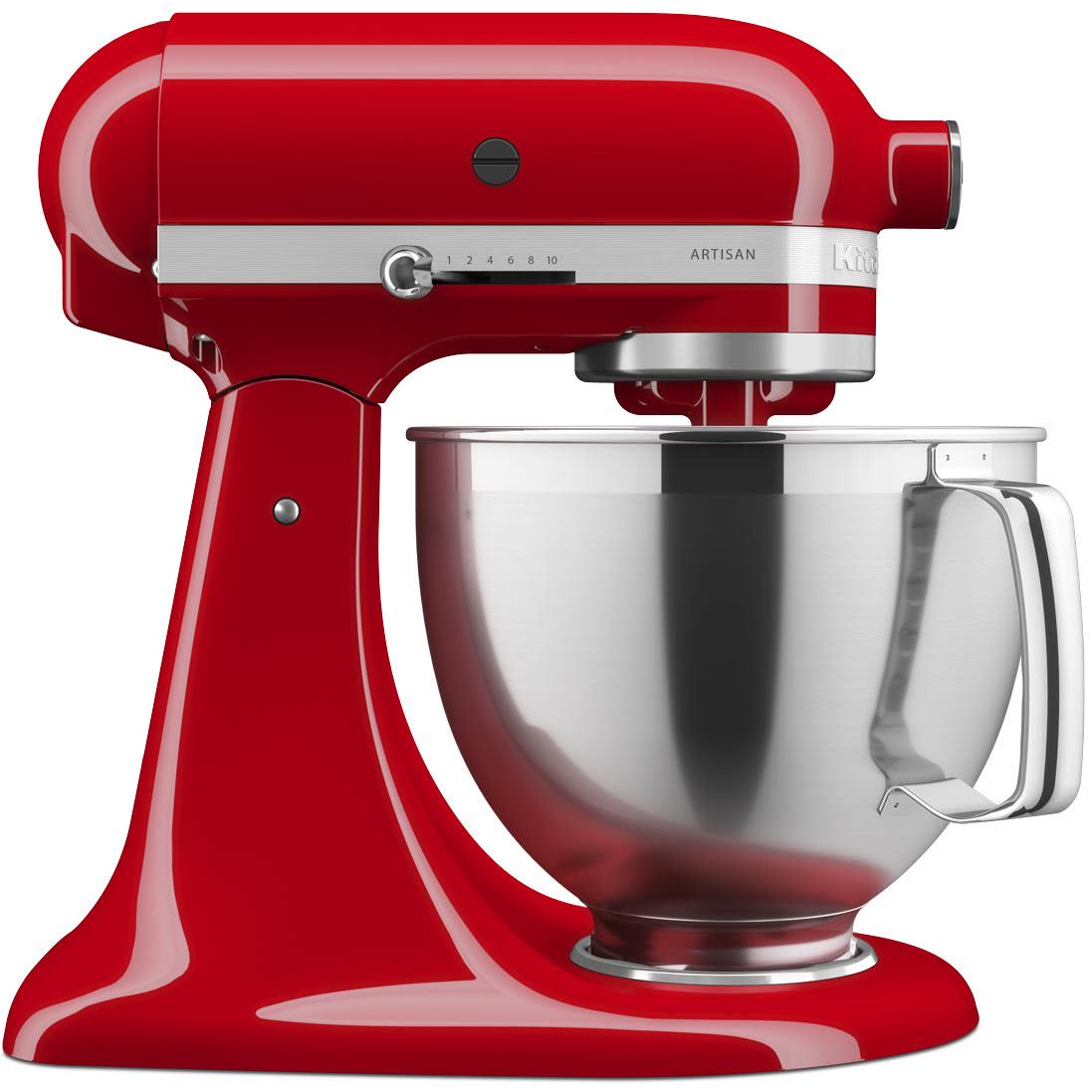 kitchenaid 4.8l artisan stand mixer (empire red)