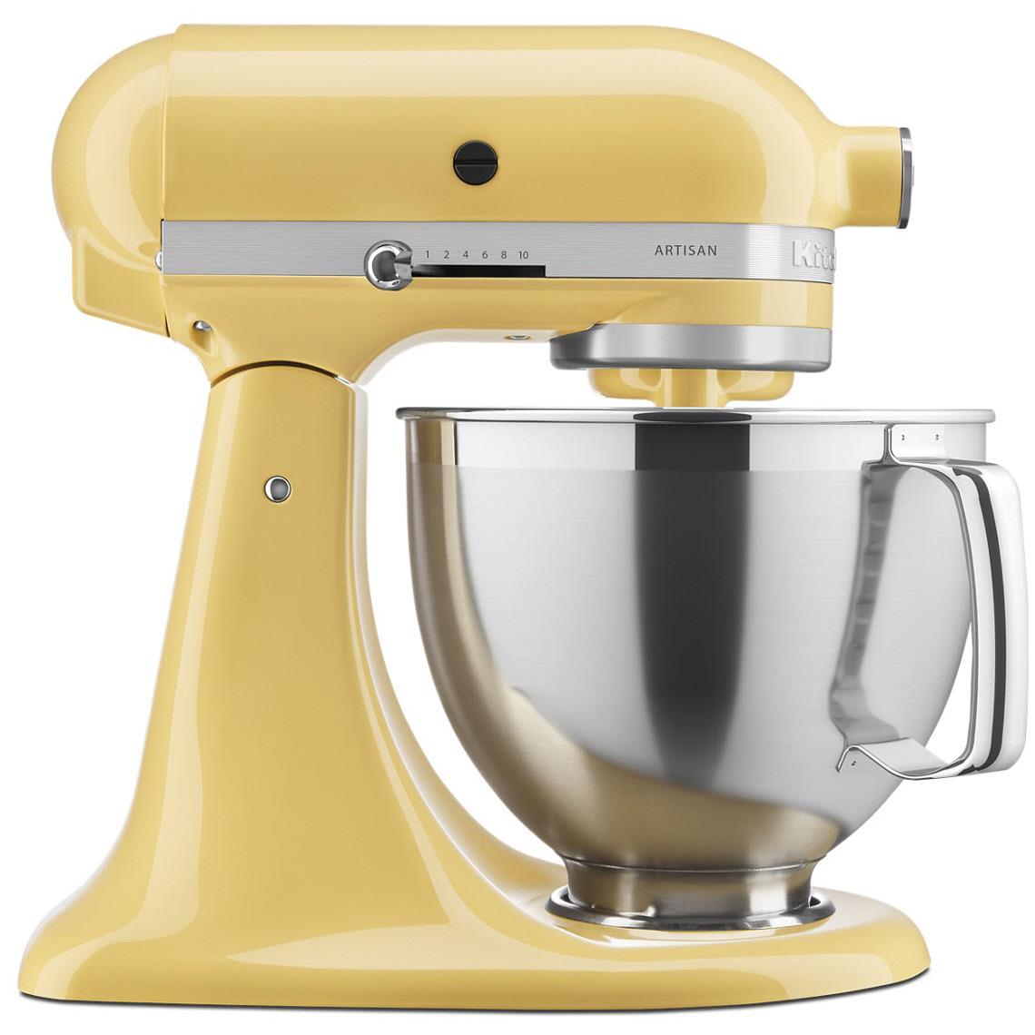 kitchenaid 4.8l artisan stand mixer (majestic yellow)
