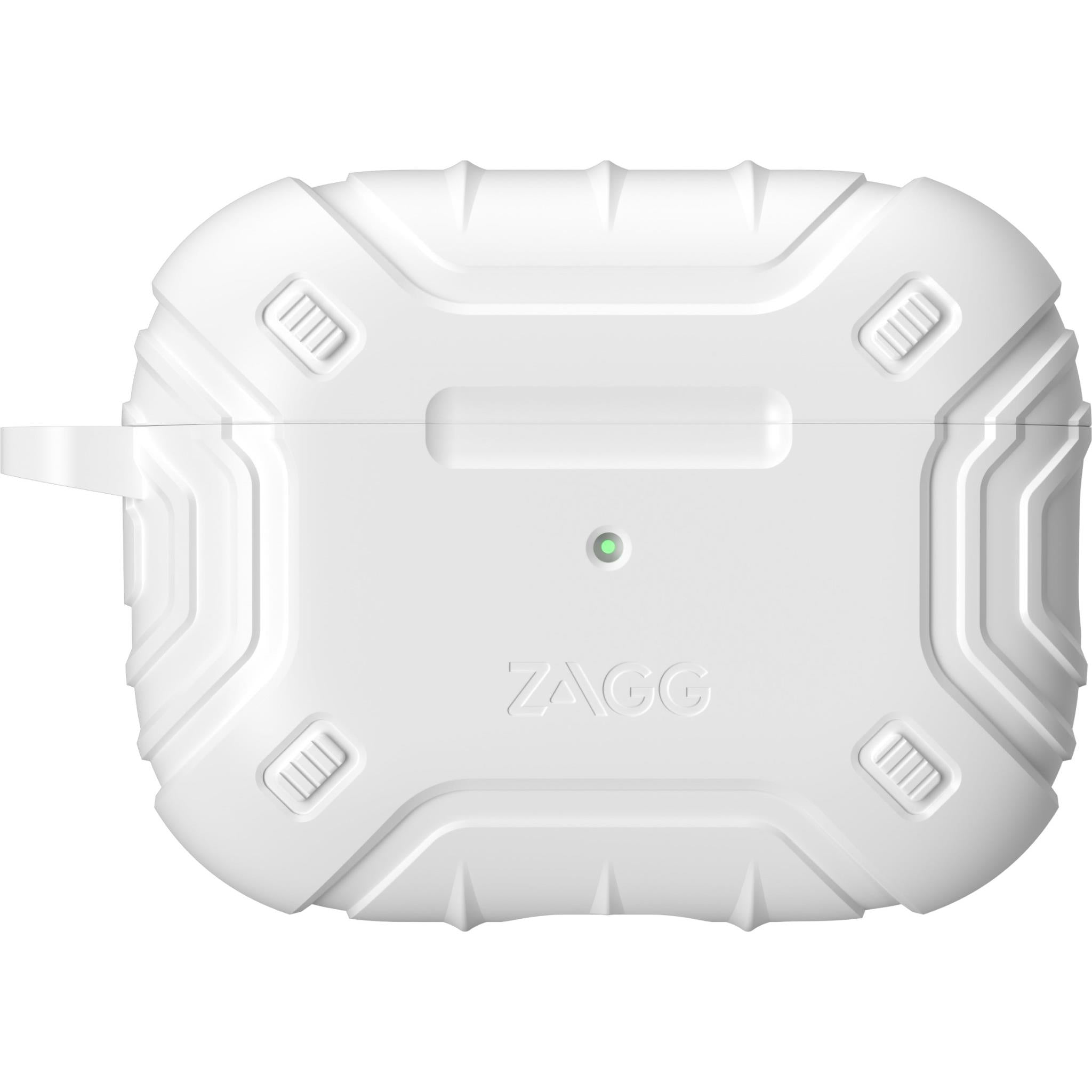 zagg appolo snap case for apple airpod pro 2 (white)