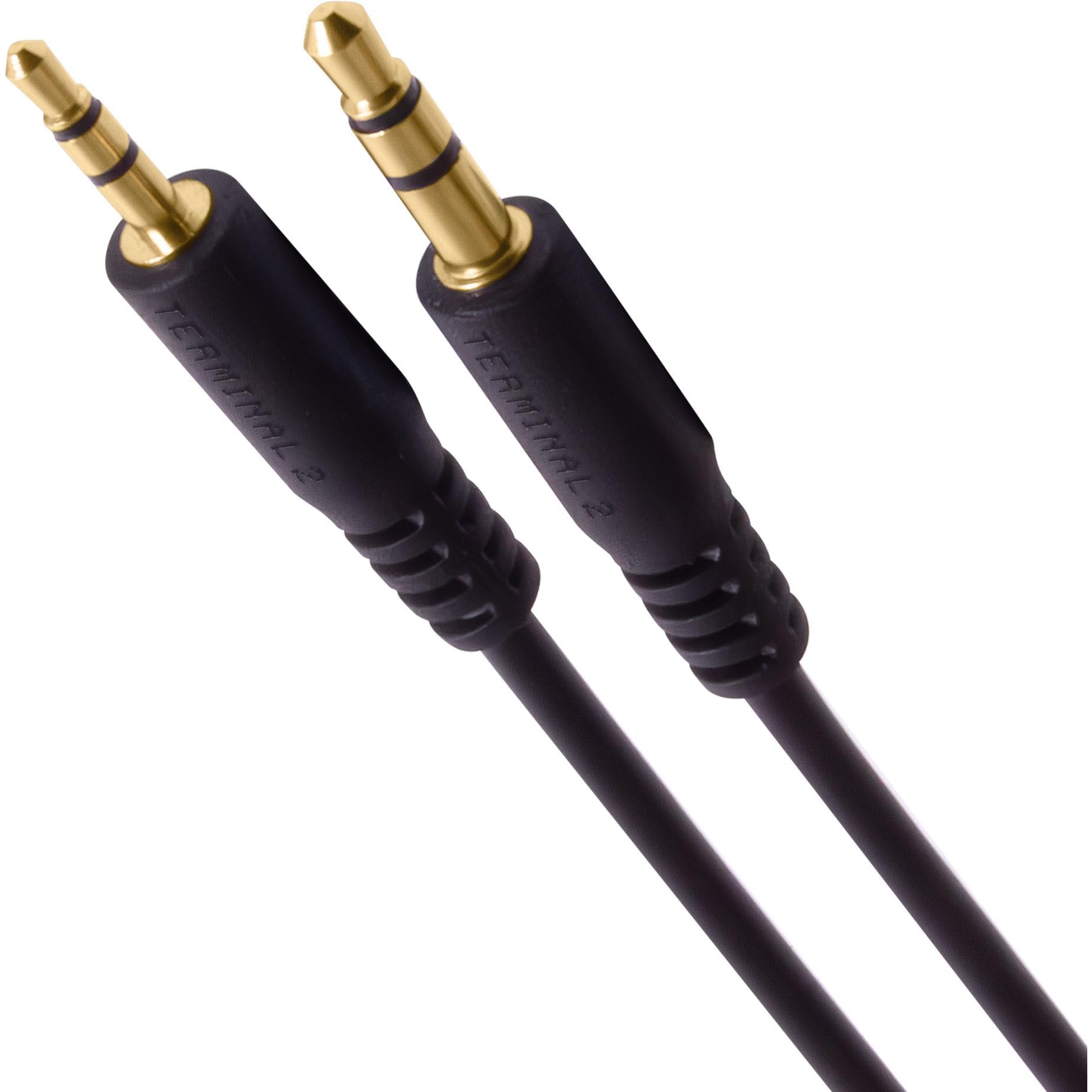 terminal 2 2.5mm to 3.5mm audio cable 1.2m (black)