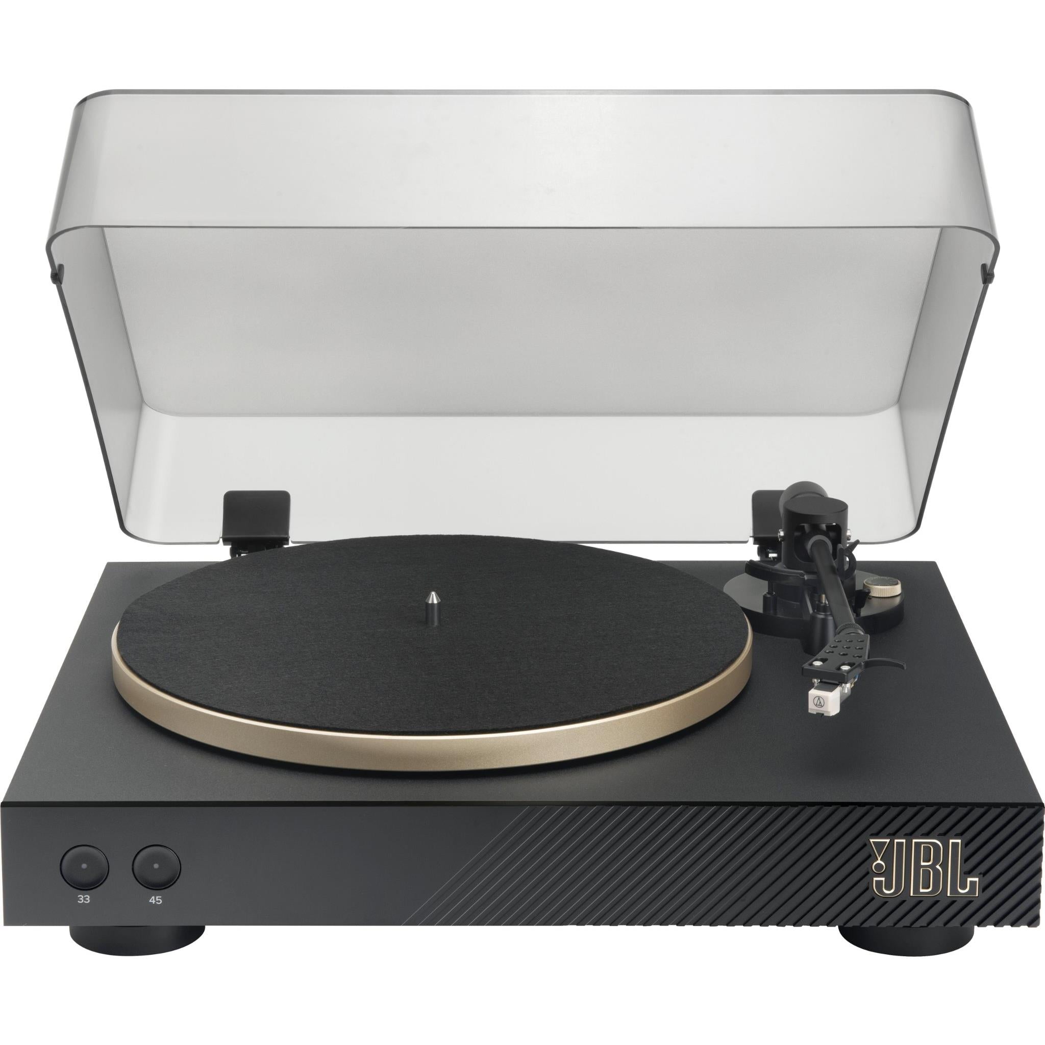 jbl spinner bt bluetooth turntable (black/gold)