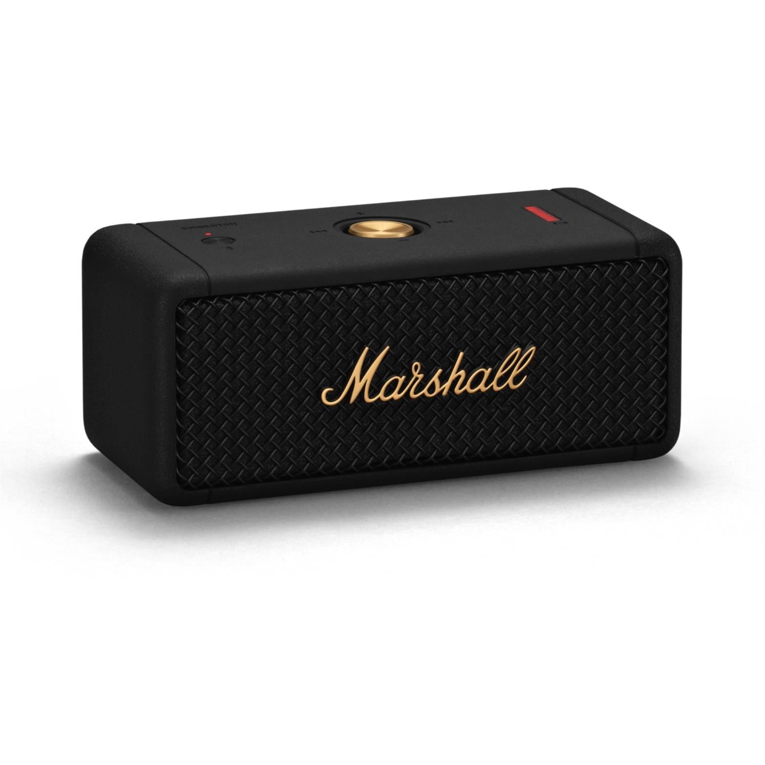 marshall emberton ii bluetooth speaker (black & brass)