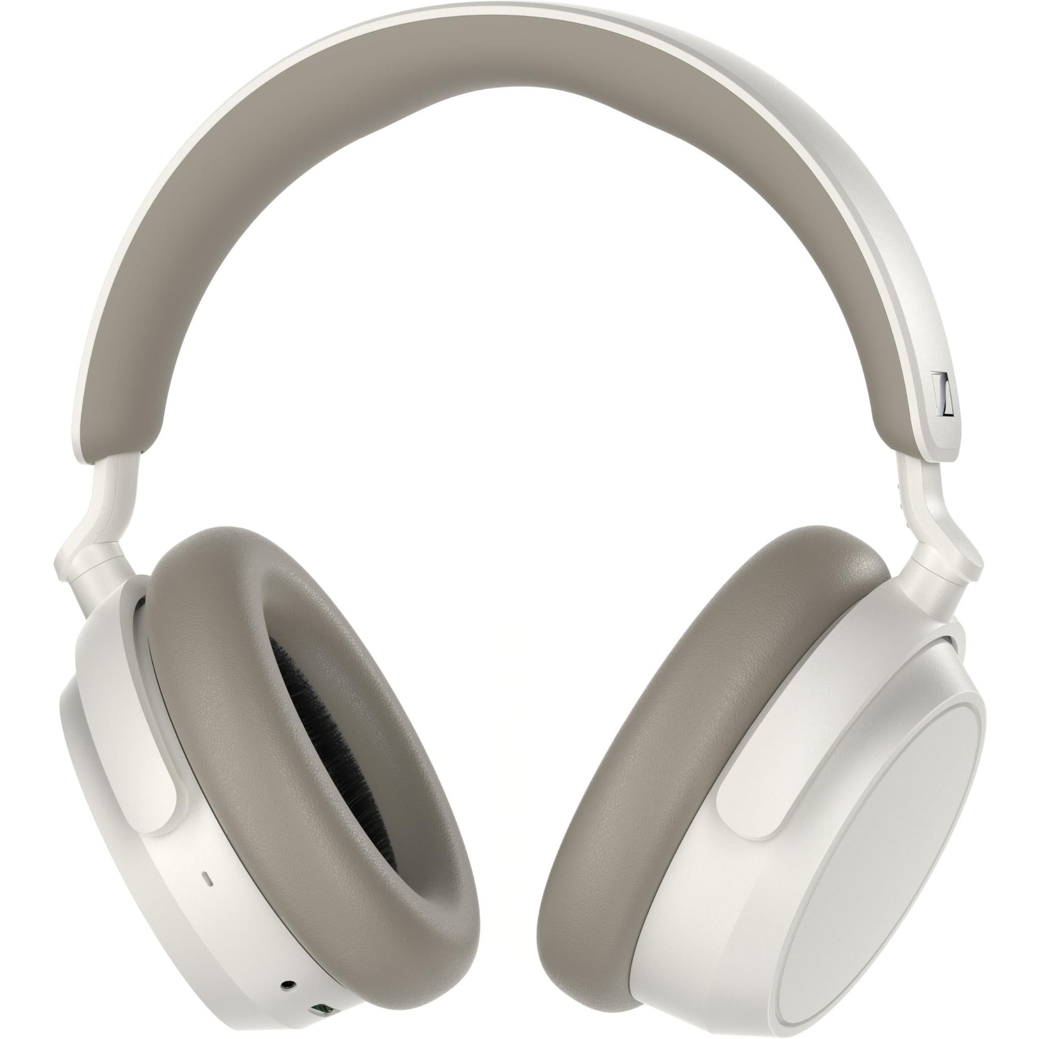 sennheiser accentum plus adaptive nc wireless over-ear headphones (white)