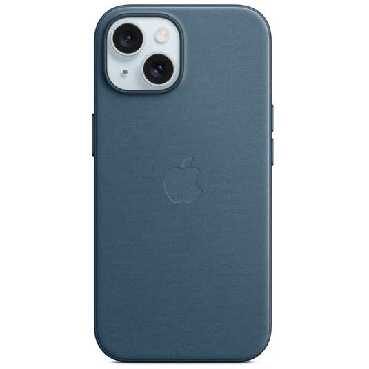 apple iphone 15 finewoven case with magsafe (pacific blue)