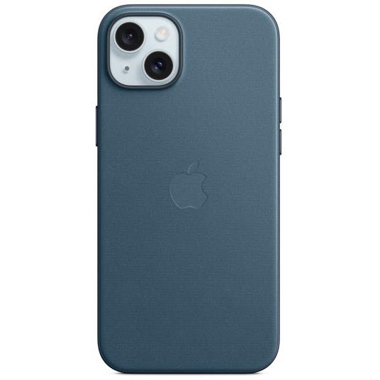 apple iphone 15 plus finewoven case with magsafe (pacific blue)